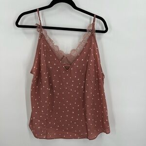Tank Top Lace liner Large Polka Dot